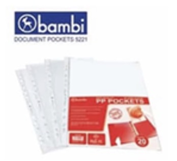 PLASTIK PP POCKET F4 BAMBI