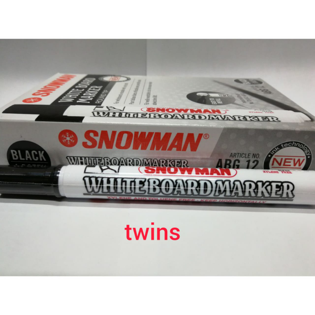 [CA] TWINS STATIONERY - SNOWMAN SPIDOL WHITEBOARD